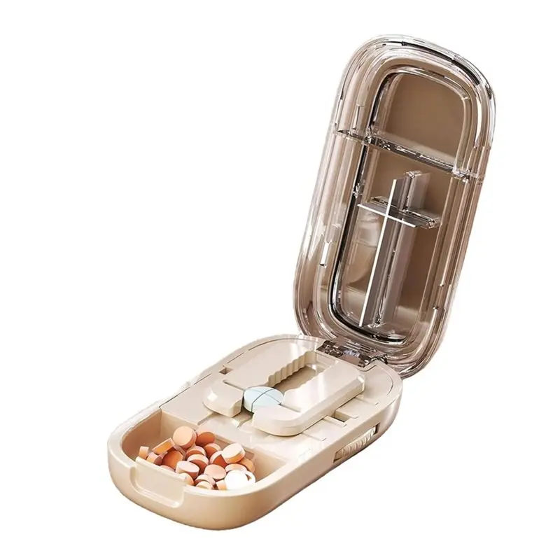 Pill Cutter For Cutting Multiple Pills, For Large, Small And Tiny Tablets 1/2 1/4 Pill Splitter With Storage Capacity
Pill Cutter For Cutting Multiple Pills, For Large, Small And Tiny Tablets 1/2 1/4 Pill Splitter With Storage Capacity