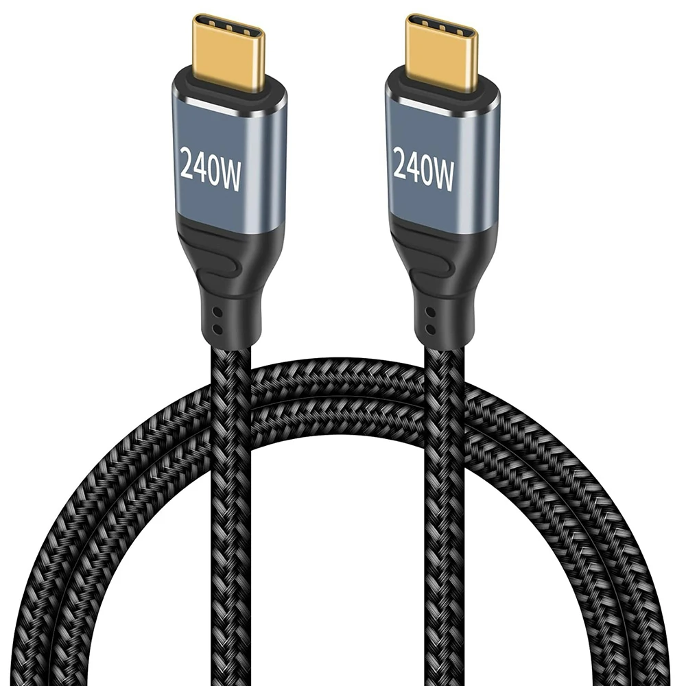 USB C 240W Fast Charging Charger Cable 90 Degree Right Angle Type-C To C PD 3.1 Braid Cord for Laptop PC Mobile Phone Tablet
USB C 240W Fast Charging Charger Cable 90 Degree Right Angle Type-C To C PD 3.1 Braid Cord for Laptop PC Mobile Phone Tablet