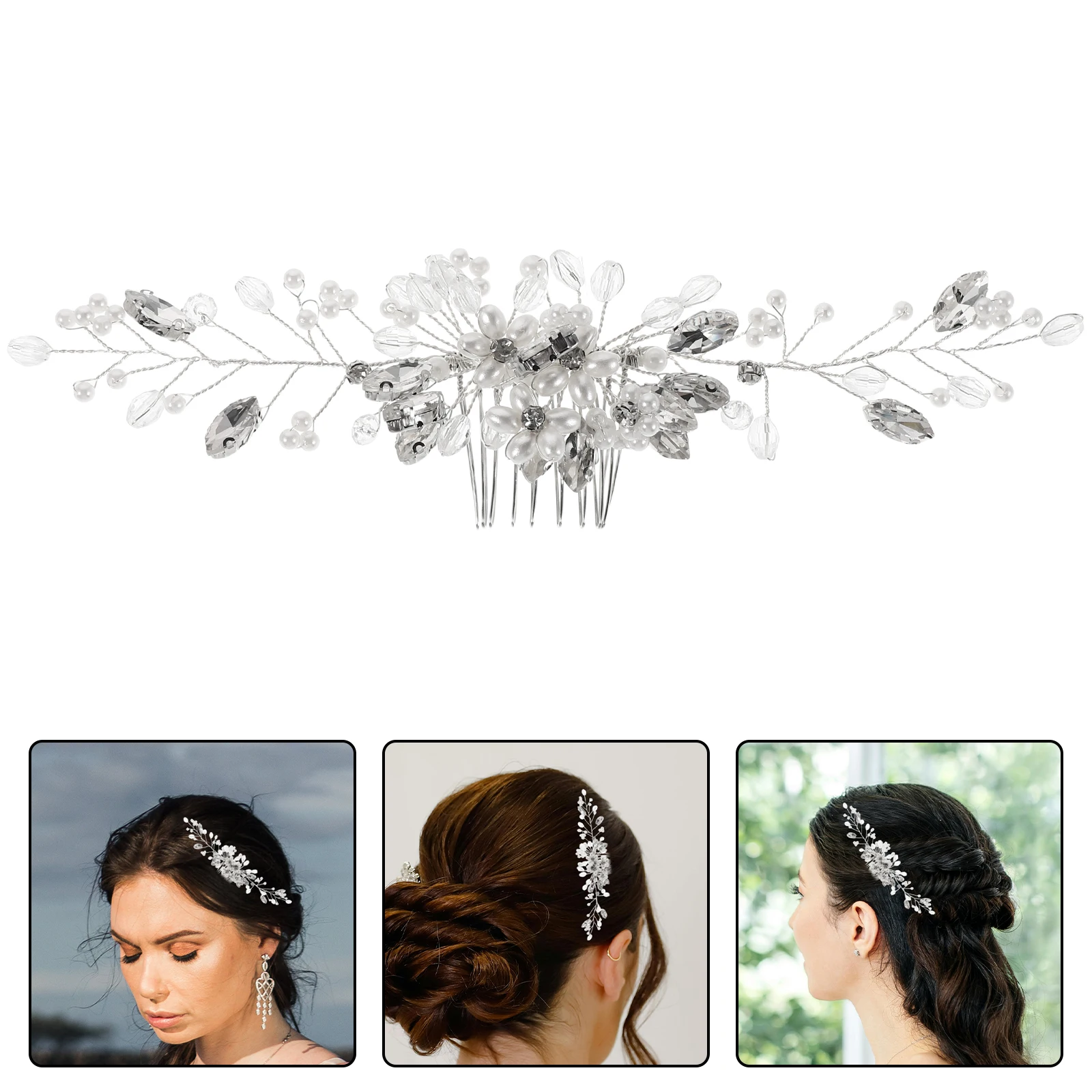 Wedding Hair Pins Bridal Accessories Headpiece Hairpin Silver Headpieces for Bridesmaid
Wedding Hair Pins Bridal Accessories Headpiece Hairpin Silver Headpieces for Bridesmaid