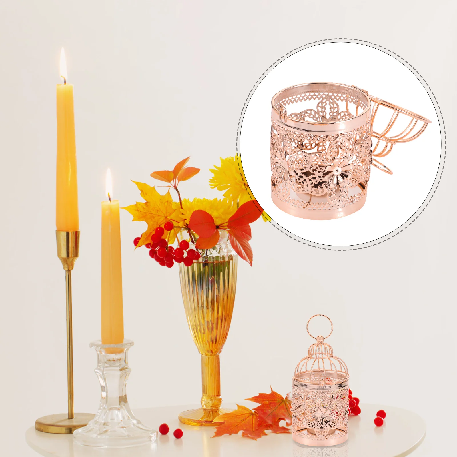 Metal Vintage Birdcage Holder Hollow Out Iron Tealight Lantern Decorative Stand for Party Banquet Decor
Metal Vintage Birdcage Holder Hollow Out Iron Tealight Lantern Decorative Stand for Party Banquet Decor