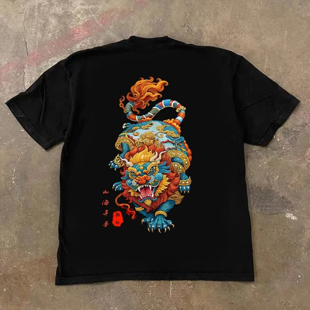 2025 Summer Men's and Women's Short Sleeve T-shirt Mysterious Oriental Totem Printed T-shirt Original Design High Quality Tee
2025 Summer Men's and Women's Short Sleeve T-shirt Mysterious Oriental Totem Printed T-shirt Original Design High Quality Tee