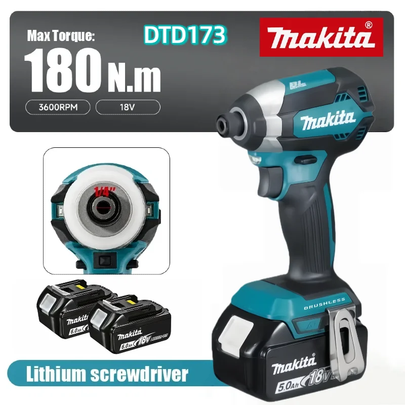 MAKITA DTD173 ударный отвертка перезаряжаемая 18 В мощная бесщеточная литиевая отвертка электрический драйвер с высоким крутящим моментом
MAKITA DTD173 ударный отвертка перезаряжаемая 18 В мощная бесщеточная литиевая отвертка электрический драйвер с высоким крутящим моментом