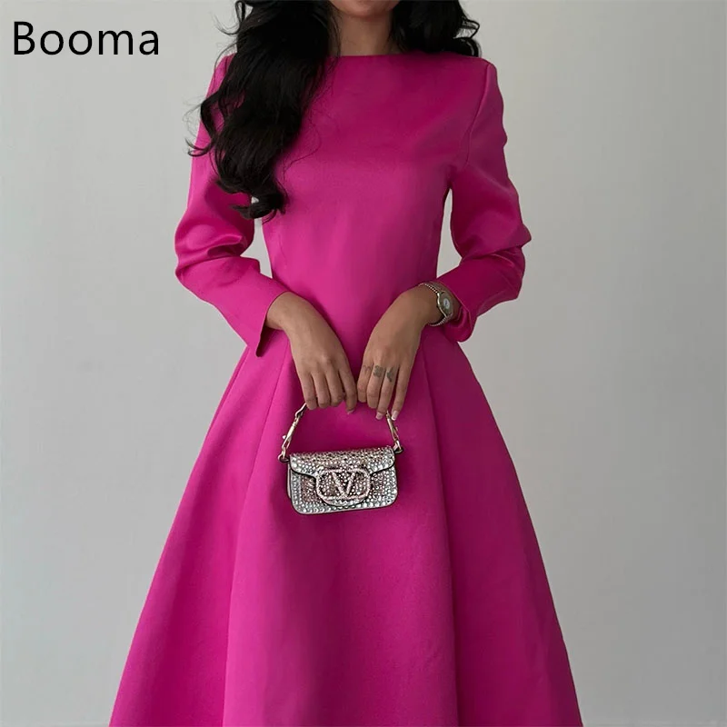 Booma Elegant Evening Dresses Satin Formal Party Gowns for Women O-Neck Knee-Length Prom Gown Customize
Booma Elegant Evening Dresses Satin Formal Party Gowns for Women O-Neck Knee-Length Prom Gown Customize