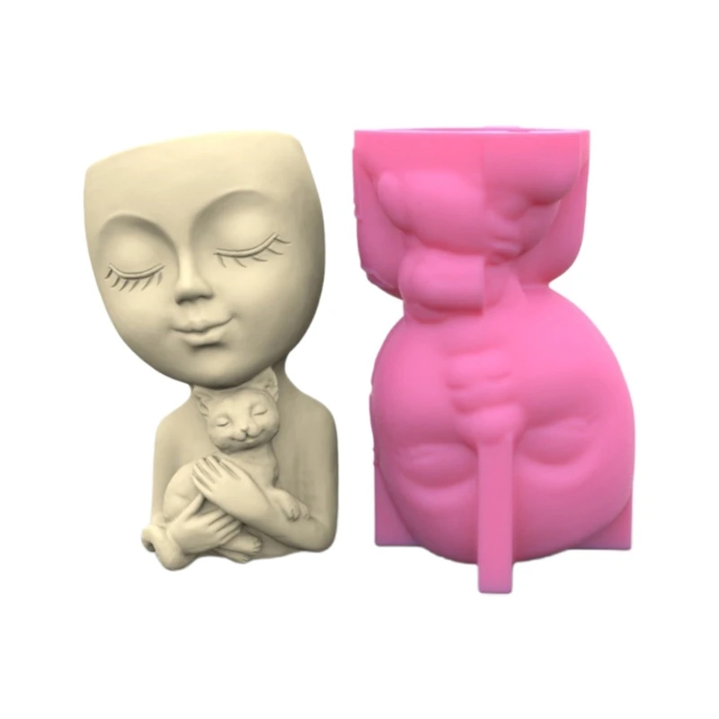 Girl Gypsum Silicone Mold Diy Succulents Concrete Flower Pot Vase Plaster Cement Clay Mold Holder Mold
Girl Gypsum Silicone Mold Diy Succulents Concrete Flower Pot Vase Plaster Cement Clay Mold Holder Mold