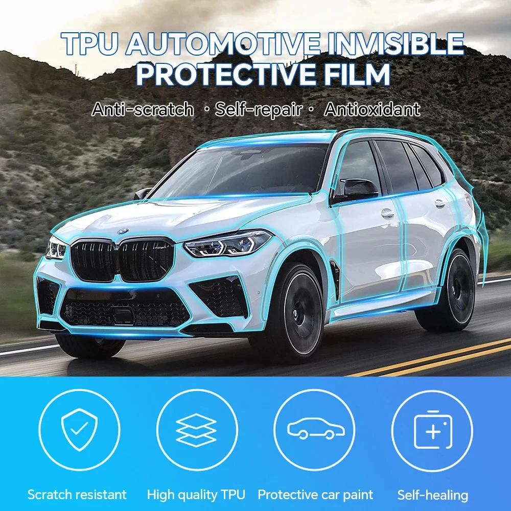 For BMW X5 M F95 COMPETITION 2020 2021 2022 Body Wrap Scratch Protection Clear Pre-cut PPF Accessories TPU Paint Protection Film
For BMW X5 M F95 COMPETITION 2020 2021 2022 Body Wrap Scratch Protection Clear Pre-cut PPF Accessories TPU Paint Protection Film