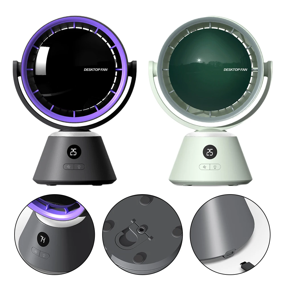 Desktop Cooling Fan 120° Oscillating Ceiling Table Fan 3 Gears Air Circulation USB Rechargeable Desktop Cooling Fan For Staying
Desktop Cooling Fan 120° Oscillating Ceiling Table Fan 3 Gears Air Circulation USB Rechargeable Desktop Cooling Fan For Staying