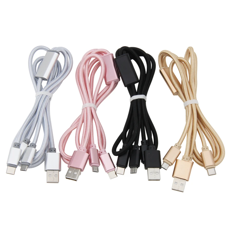 200pcs/lot 1.2m 3 in 1 Micro USB Type C Charger Cable Multi Usb Port Charging Cord Line USBC Mobile Phone Wire For iPhone Xiaomi
200pcs/lot 1.2m 3 in 1 Micro USB Type C Charger Cable Multi Usb Port Charging Cord Line USBC Mobile Phone Wire For iPhone Xiaomi