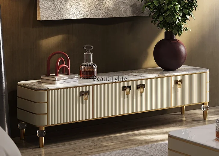 FG28Light Luxury TV Cabinet and Tea Table Combination Living Room Marble High-End TV Cabinet
FG28Light Luxury TV Cabinet and Tea Table Combination Living Room Marble High-End TV Cabinet