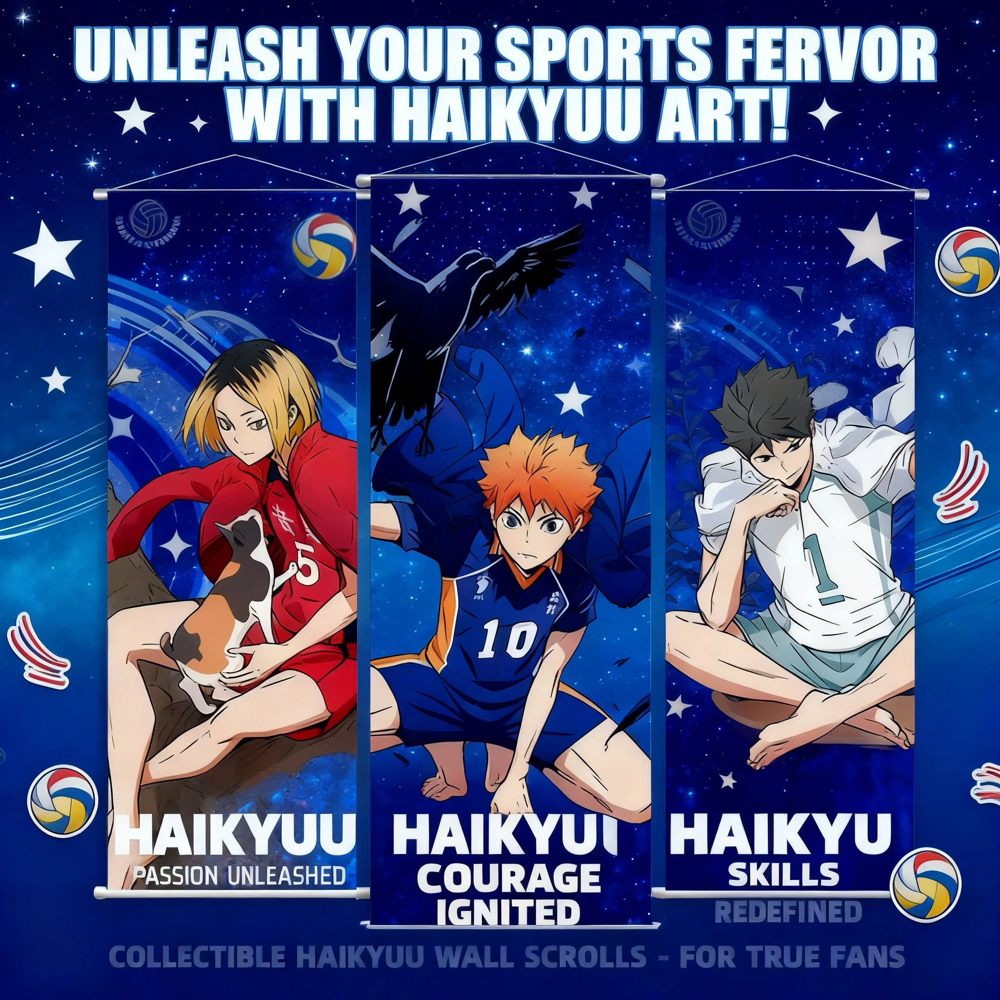 Haikyuu Anime Wall Poster Hinata Shoyo Kozume Kenma Oikawa Tooru Miya Atsumu Miya Osamu Scroll Art Decoration
Haikyuu Anime Wall Poster Hinata Shoyo Kozume Kenma Oikawa Tooru Miya Atsumu Miya Osamu Scroll Art Decoration