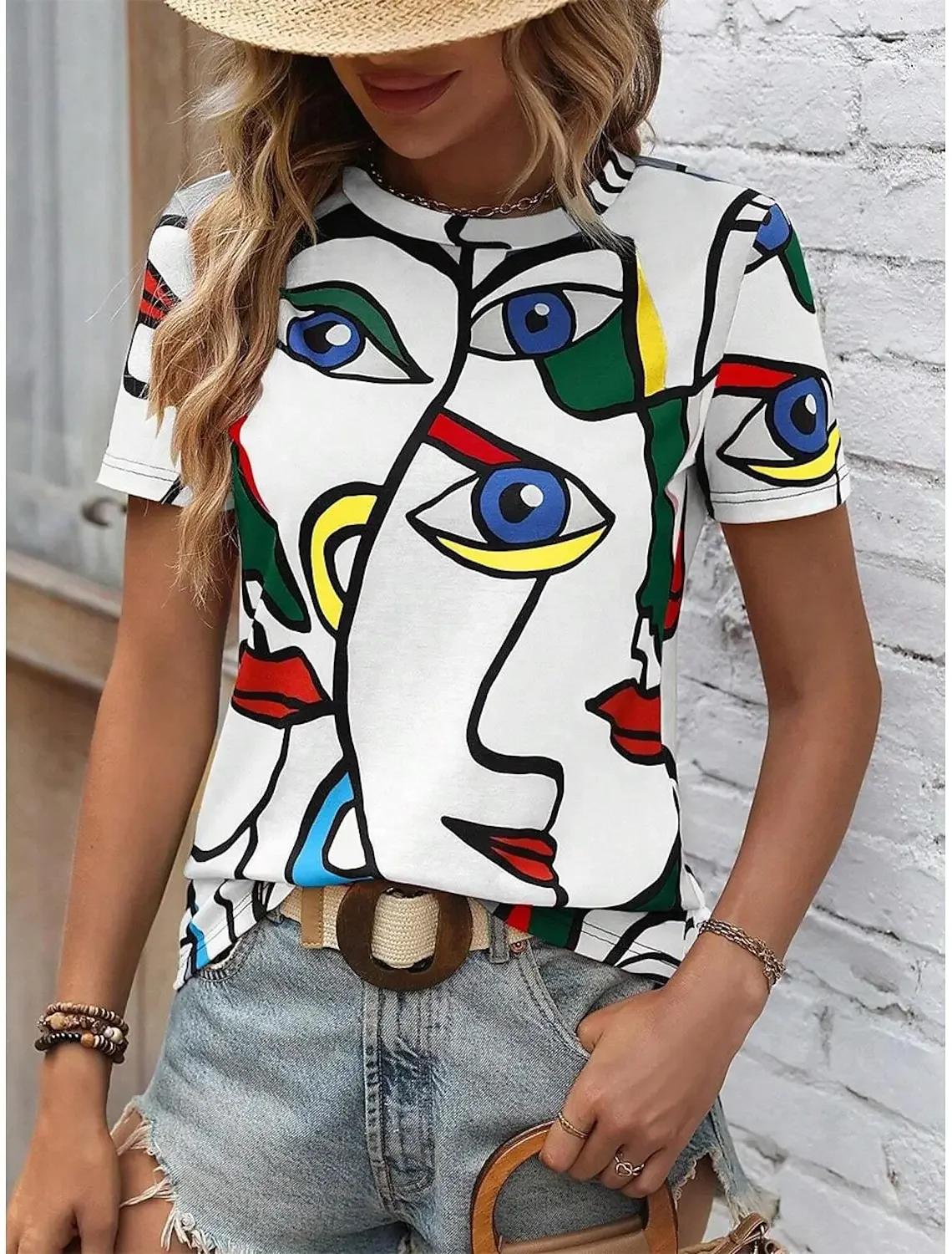 Summer Color Abstract 3D Print T-shirts Women Streetwear Casual Fashion Y2k Short Sleeve T Shirt O-neck Tees Tops Clothing
Summer Color Abstract 3D Print T-shirts Women Streetwear Casual Fashion Y2k Short Sleeve T Shirt O-neck Tees Tops Clothing