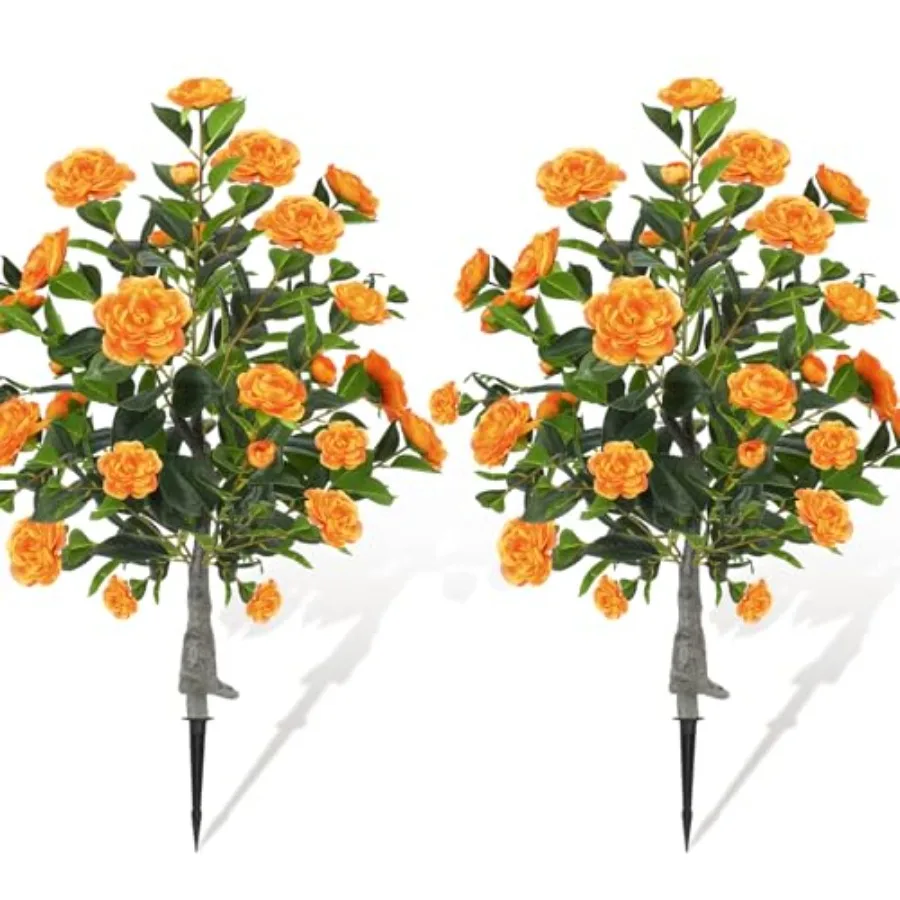 2 Pack 3ft Artificial Camellia Plants for Indoor Outdoor Use, Orange UV Resistant Realistic Faux Floral Blooming Bush with Spik
2 Pack 3ft Artificial Camellia Plants for Indoor Outdoor Use, Orange UV Resistant Realistic Faux Floral Blooming Bush with Spik