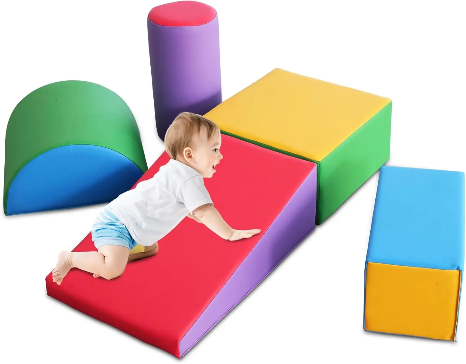 Climb and Crawl Activity Playset, Foam Climbing Blocks for Toddlers, Soft Play Equipment with Hook and Loop, Non-Slip Base for C
Climb and Crawl Activity Playset, Foam Climbing Blocks for Toddlers, Soft Play Equipment with Hook and Loop, Non-Slip Base for C