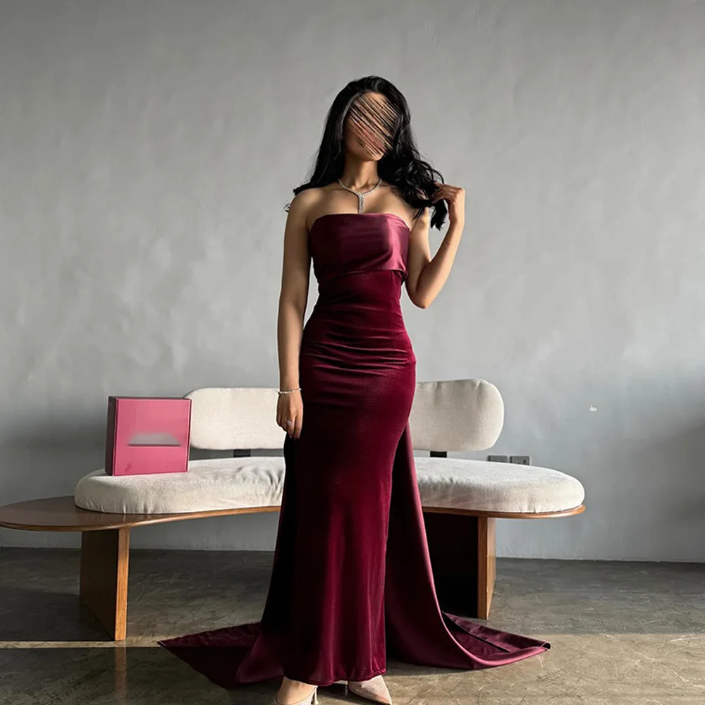 Elegant Straight Ankle Length Strapless Chiffon Sleeveless Pleats Evening Dress Temperament Photo Color Custom Size Prom Gowns
Elegant Straight Ankle Length Strapless Chiffon Sleeveless Pleats Evening Dress Temperament Photo Color Custom Size Prom Gowns