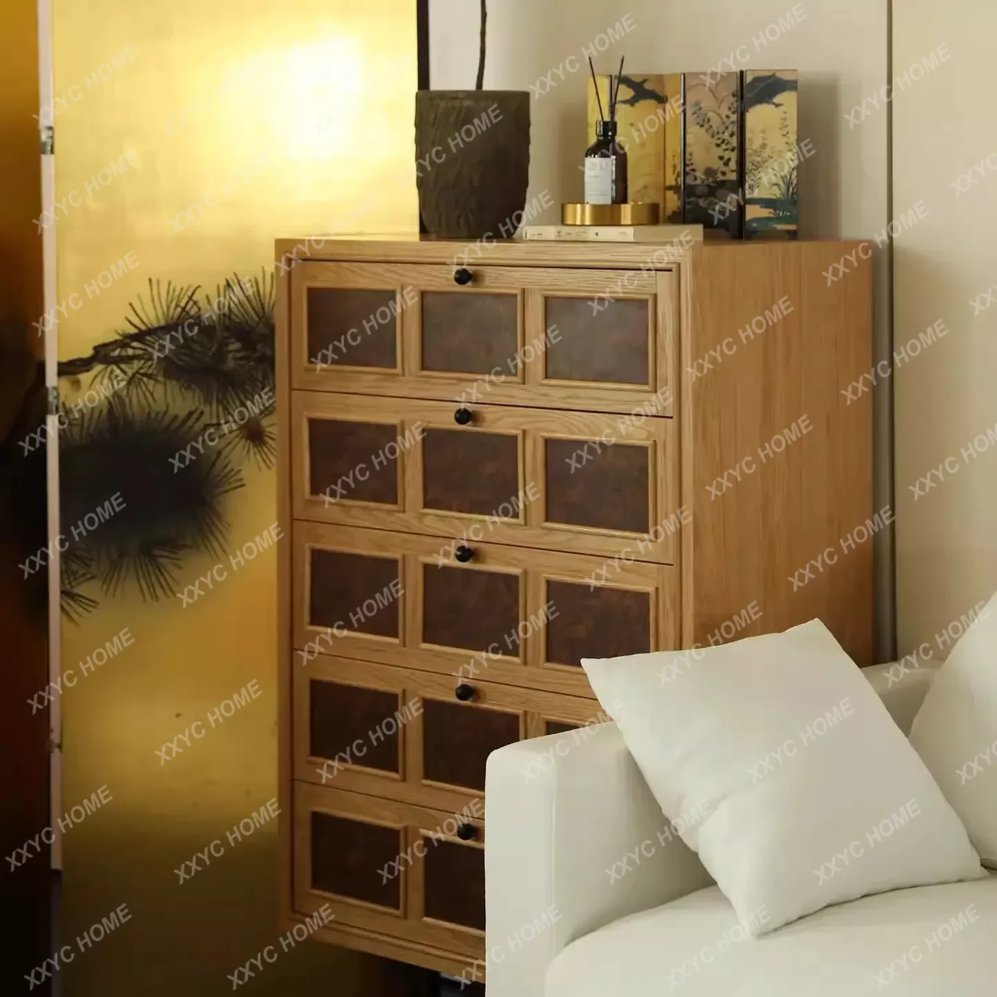 FFMedieval style living room chest of drawers retro, bedroom end of bed, storage cabinet
FFMedieval style living room chest of drawers retro, bedroom end of bed, storage cabinet