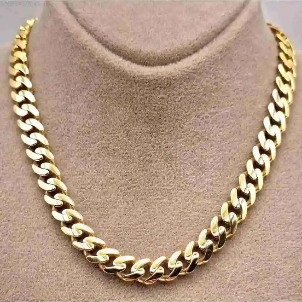 Factory Heavy 16mm Cuban Link Chain Miami Plain Hip Hop Necklace 14K 18K Gold Plating Cuban Chain
Factory Heavy 16mm Cuban Link Chain Miami Plain Hip Hop Necklace 14K 18K Gold Plating Cuban Chain