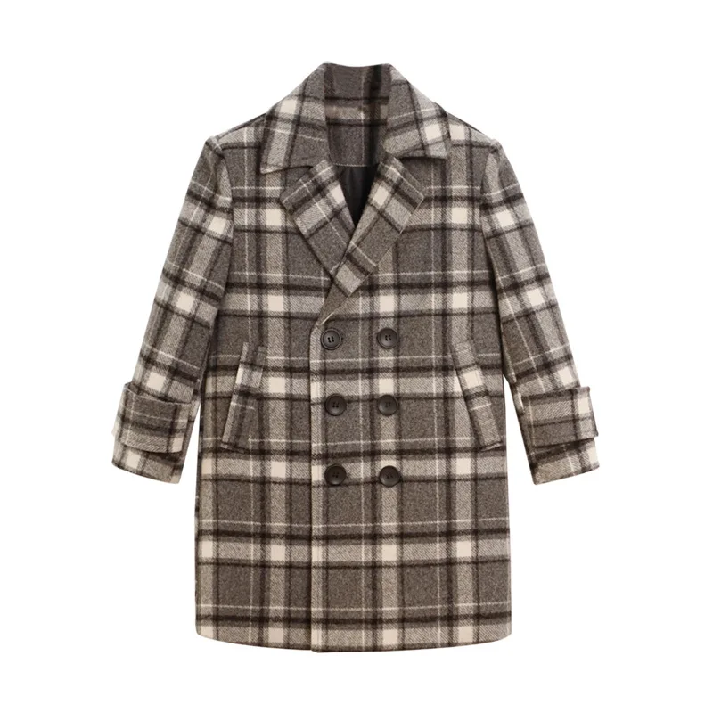 Winter Boys Wool Coat Thicken Warm Medium-length Plaid Outerwear for Children School Padded Jacket 2 To 12 Years Kids Clothes
Winter Boys Wool Coat Thicken Warm Medium-length Plaid Outerwear for Children School Padded Jacket 2 To 12 Years Kids Clothes