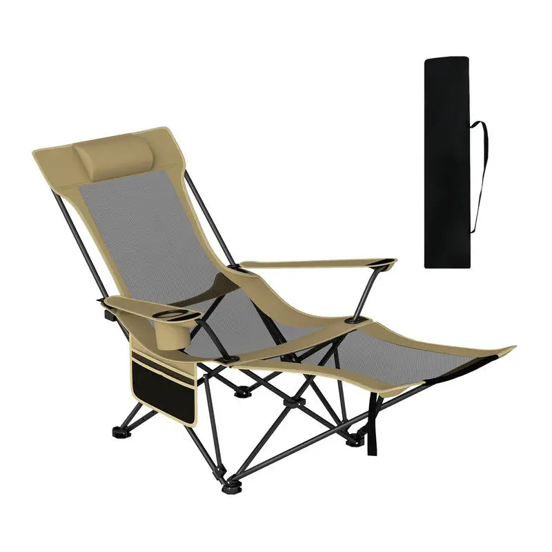 Reclining Camping Chair with Removable Footrest and Adjustable Backrest-Green
Reclining Camping Chair with Removable Footrest and Adjustable Backrest-Green
