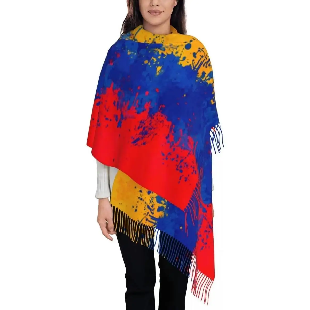 Женские шарфы, новинка, национальный флаг Армении, полосатый принт, шаль, зимние длинные мягкие шарфы с кисточками, палантин и Wr 
Женские шарфы, новинка, национальный флаг Армении, полосатый принт, шаль, зимние длинные мягкие шарфы с кисточками, палантин и Wr