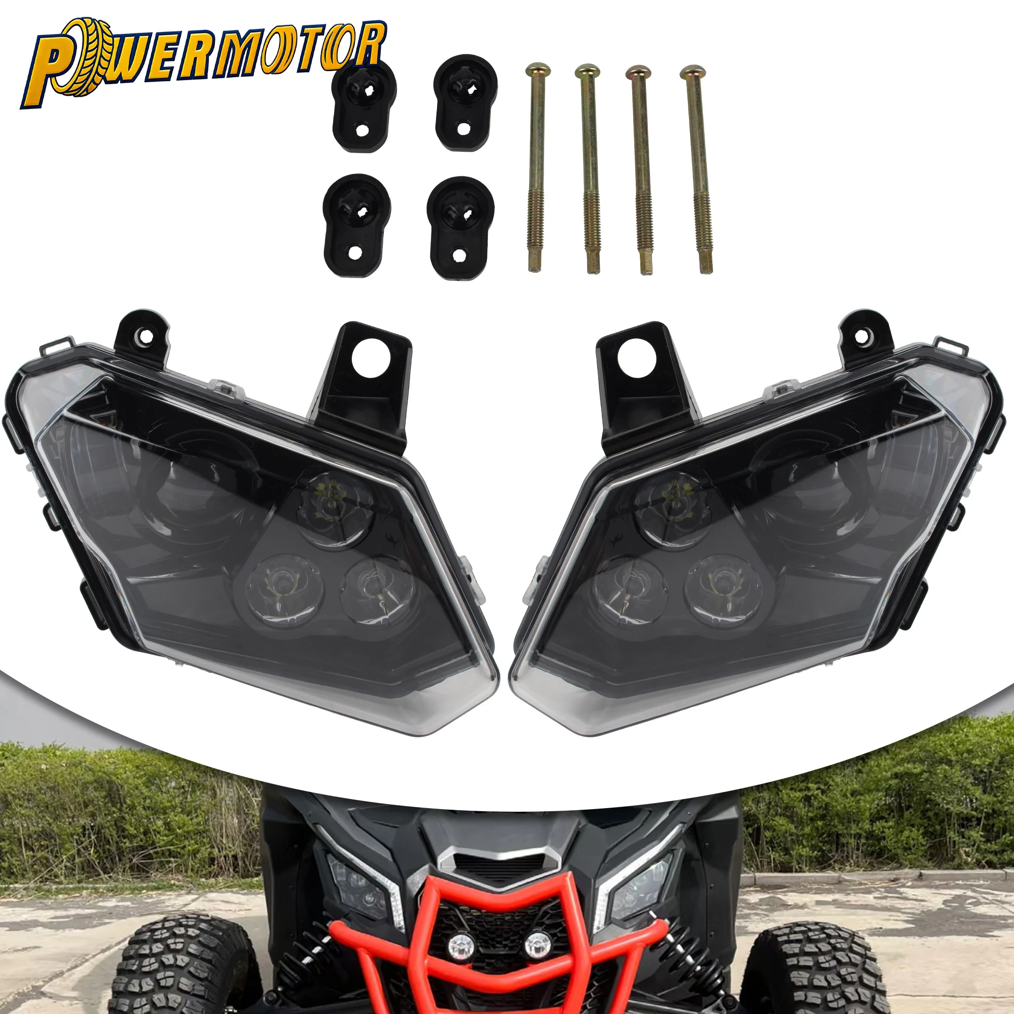 UTV LED Headlight High Low Beam DRL Headlamp Assembly for Can-Am Can Am Maverick X3 Max R RR XDS XRS Turbo DPS 4x4 2017-2021
UTV LED Headlight High Low Beam DRL Headlamp Assembly for Can-Am Can Am Maverick X3 Max R RR XDS XRS Turbo DPS 4x4 2017-2021