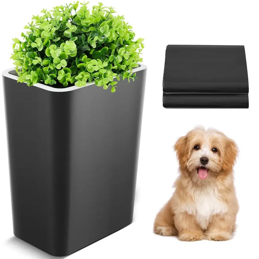 Poop Trash Can Outside 3.96 Gal 15 L Plant Styled Dog Waste Trash Can with Lid 50 Pcs Plastic Waste Bags Outdoor Indoor Poop Con
Poop Trash Can Outside 3.96 Gal 15 L Plant Styled Dog Waste Trash Can with Lid 50 Pcs Plastic Waste Bags Outdoor Indoor Poop Con