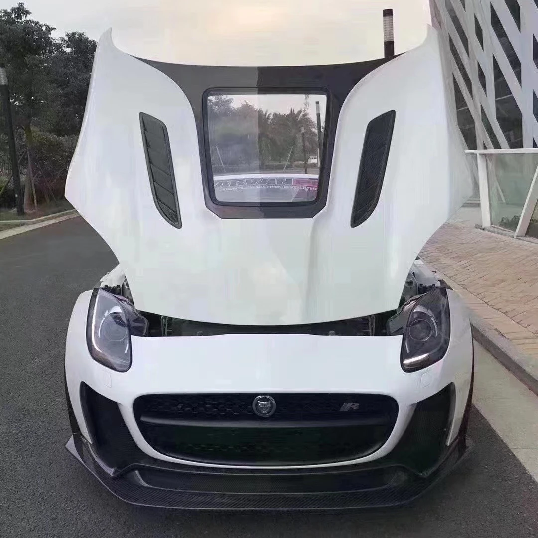 High Quality Carbon Fiber F-type Carbon Fiber Hood for Jaguar F-Type Upgrade IMP Style Hood
High Quality Carbon Fiber F-type Carbon Fiber Hood for Jaguar F-Type Upgrade IMP Style Hood