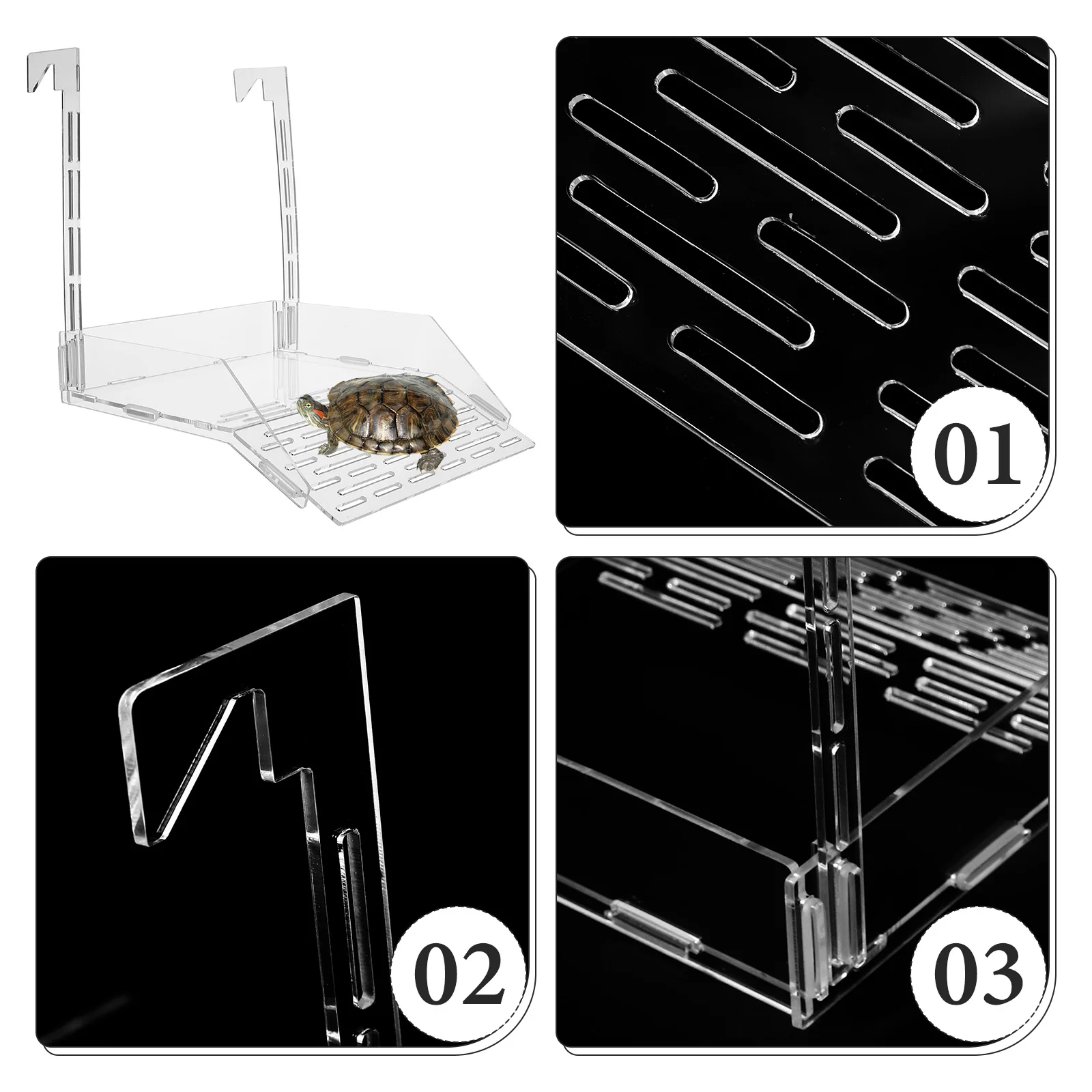 Turtle Sunbathing Platform Transparent Basking Tortoise Habitat Accessories Tank Floating
Turtle Sunbathing Platform Transparent Basking Tortoise Habitat Accessories Tank Floating