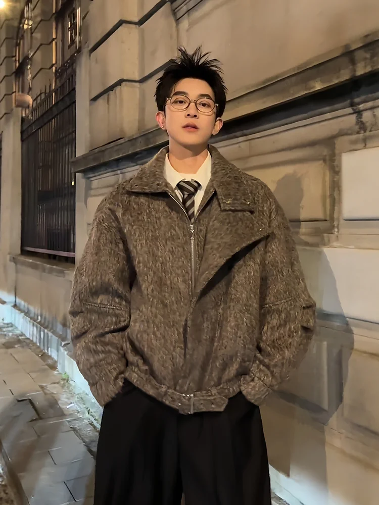 Мужское шерстяное пальто из корейской шерсти с хлопковой подкладкой, молодежный стиль, зимнее, теплое, с откидным воротником, повседневная верхняя одежда
Мужское шерстяное пальто из корейской шерсти с хлопковой подкладкой, молодежный стиль, зимнее, теплое, с откидным воротником, повседневная верхняя одежда