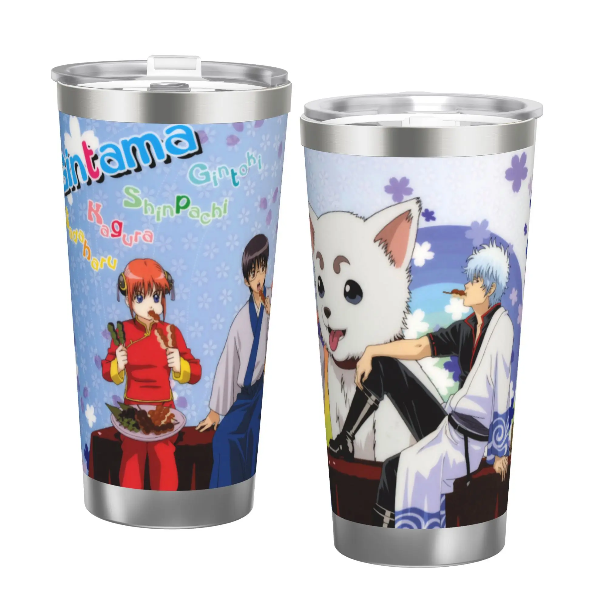 Stainless 6.7in High 20oz Anime Insulated Cup, Gintama Bottle Stainless Double Wall Insulated Bottles with Straw
Stainless 6.7in High 20oz Anime Insulated Cup, Gintama Bottle Stainless Double Wall Insulated Bottles with Straw 
