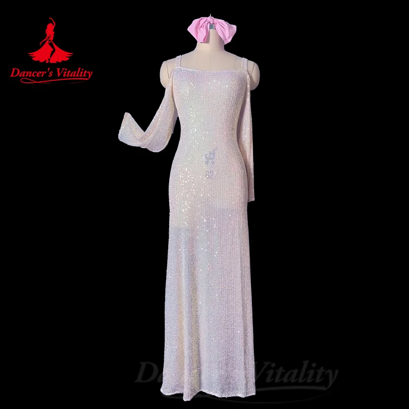 Belly Dance Costume Women's Customized Long Sleeved Sequin Dress Adult Children Oriental Dance Professional Performance Clothing
Belly Dance Costume Women's Customized Long Sleeved Sequin Dress Adult Children Oriental Dance Professional Performance Clothing