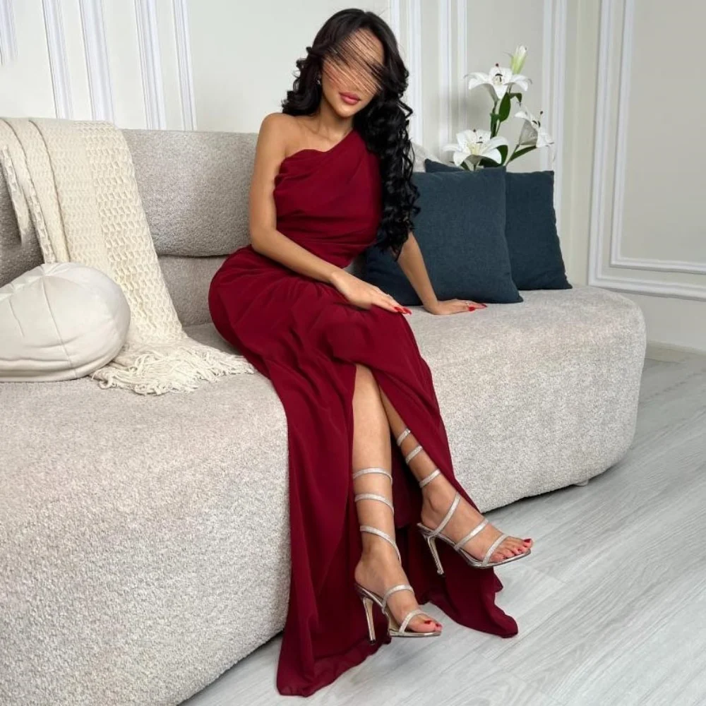 Customized Exquisite High Split Women Prom Dress Charming Mermaid One Shoulder Floor Length Party Dress Women Evening Gown
Customized Exquisite High Split Women Prom Dress Charming Mermaid One Shoulder Floor Length Party Dress Women Evening Gown