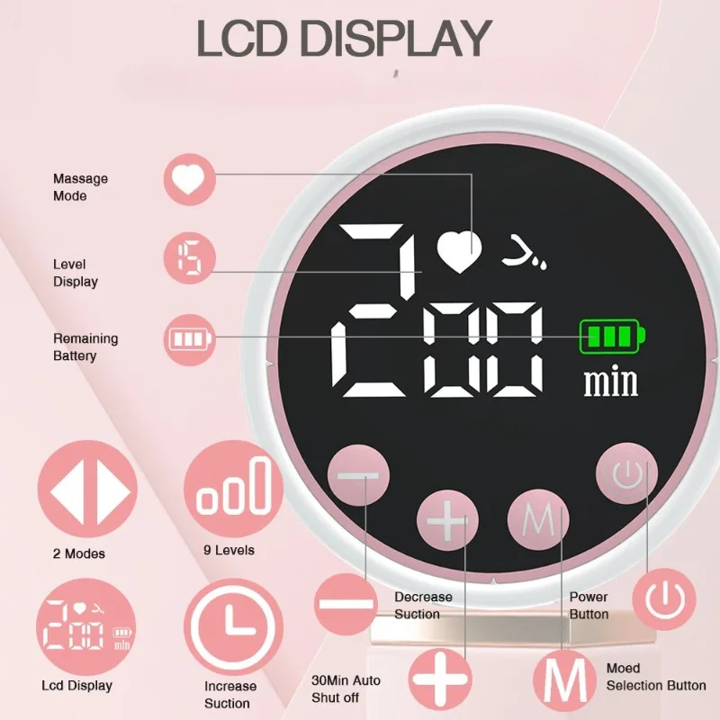 Умный электрический молокоотсос «все в одном» с автоматическим всасыванием, комфортный массаж, ультра тихая работа, перезаряжаемая батарея, ЖК-дисплей
Умный электрический молокоотсос «все в одном» с автоматическим всасыванием, комфортный массаж, ультра тихая работа, перезаряжаемая батарея, ЖК-дисплей