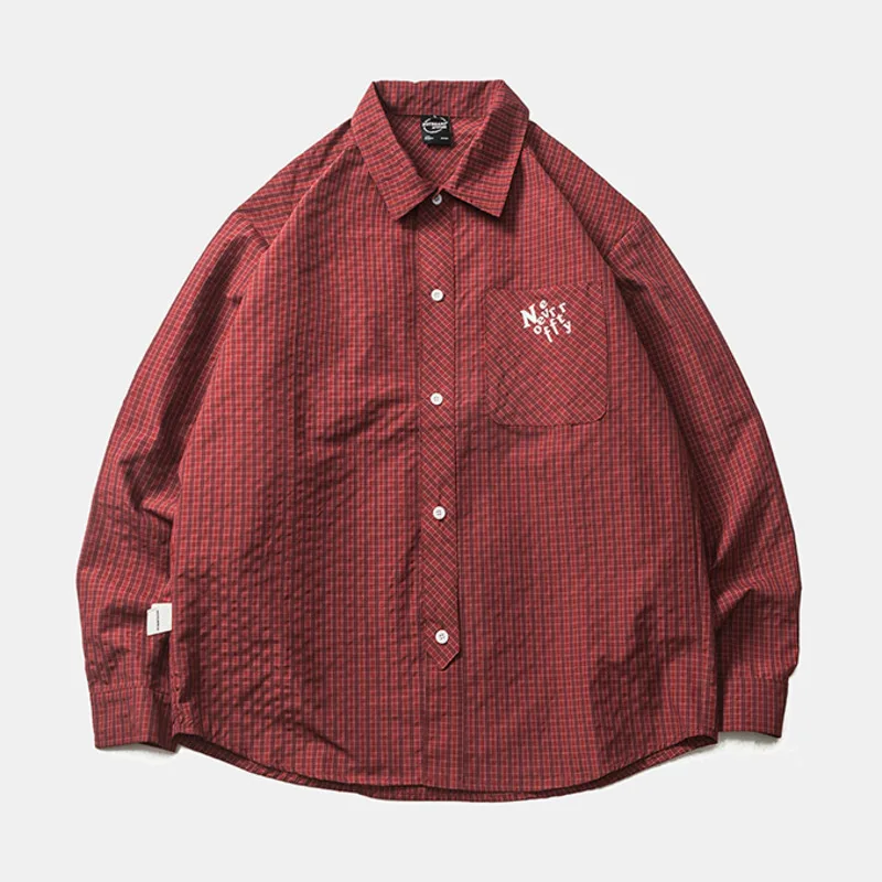 Vintage Plaid Shirt Streetwear Hip Hop Letter Print Long Sleeve Shirts 2023 Harajuku Front Pockets Casual Button Blouses Shirts
Vintage Plaid Shirt Streetwear Hip Hop Letter Print Long Sleeve Shirts 2023 Harajuku Front Pockets Casual Button Blouses Shirts