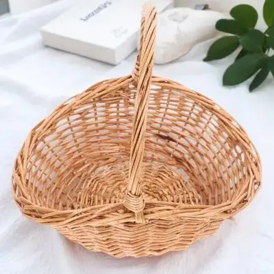 Handmade Tightly Woven Portable Picnic Basket for Wine Festivals Family Picnics Backyard Camping Food Storage Basket Natural
Handmade Tightly Woven Portable Picnic Basket for Wine Festivals Family Picnics Backyard Camping Food Storage Basket Natural