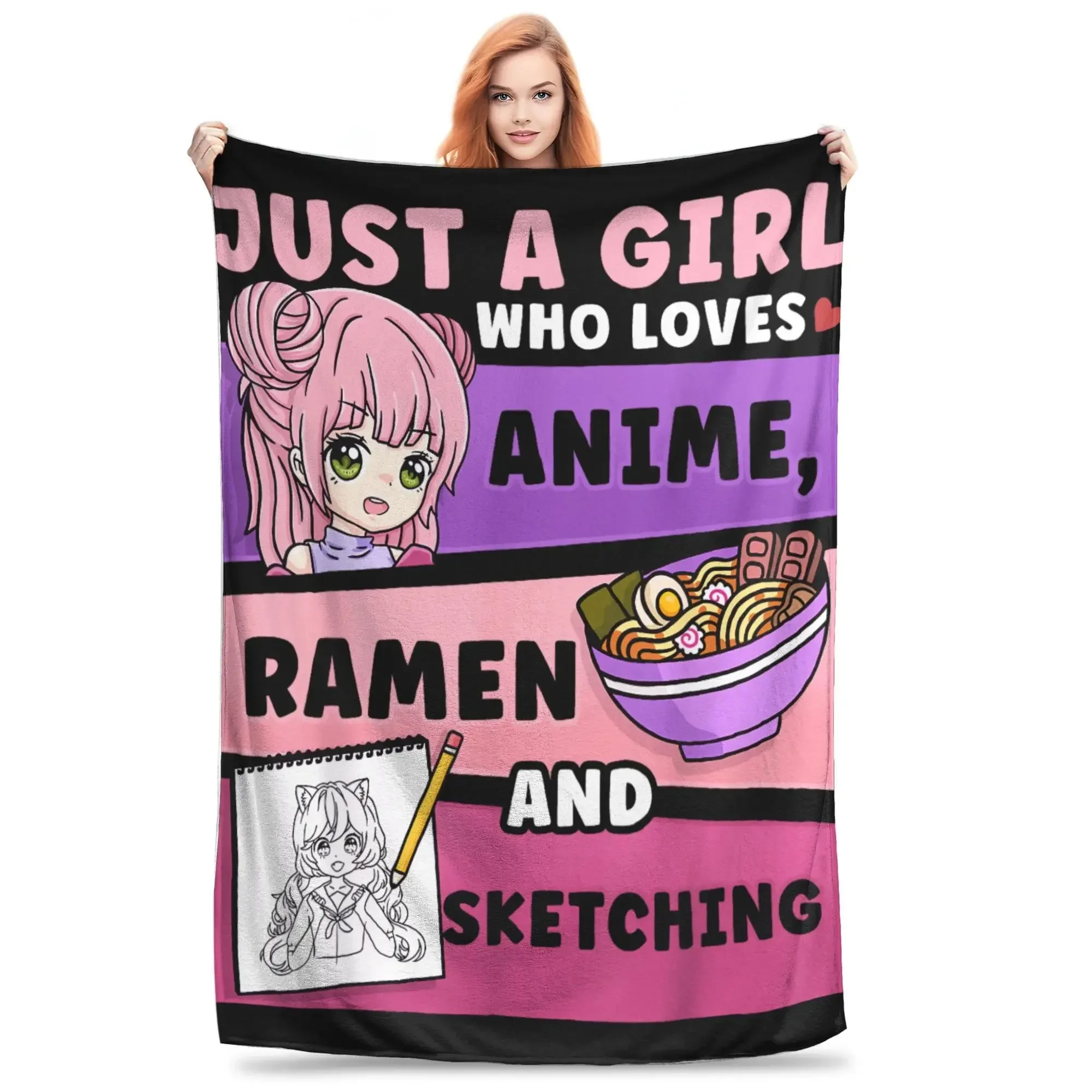 Супермягкое одеяло в стиле аниме для мальчиков и девочек, идеально подходит для использования в качестве покрывала и для использования на открытом воздухе, с дизайном в стиле рамен и скетчинга.
Супермягкое одеяло в стиле аниме для мальчиков и девочек, идеально подходит для использования в качестве покрывала и для использования на открытом воздухе, с дизайном в стиле рамен и скетчинга.