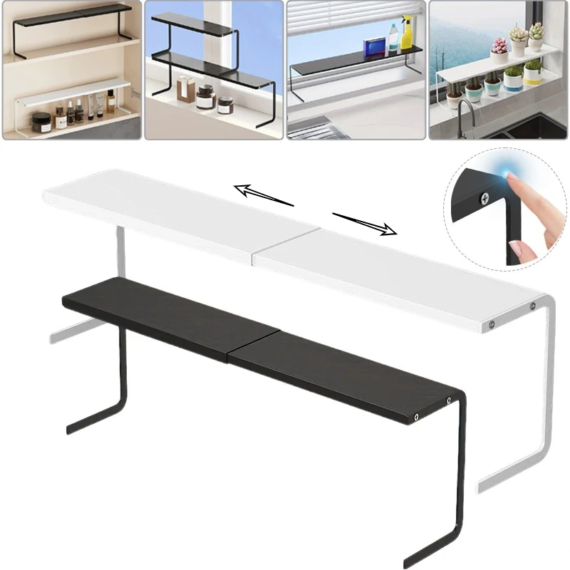 White Expandable Kitchen Storage Rack Stackable Cosmetic and Toiletries Organizer Easy To Clean SpaceSaving Shelving Accessories
White Expandable Kitchen Storage Rack Stackable Cosmetic and Toiletries Organizer Easy To Clean SpaceSaving Shelving Accessories