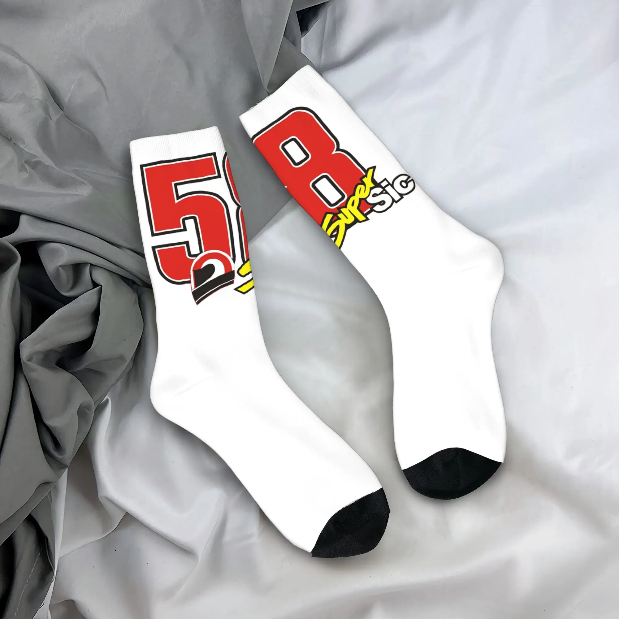 Всесезонные носки Marco Simoncelli 58, супер Sic, супер мягкие чулки в стиле Харадзюку, спортивные носки средней длины, мягкий подарок на день рождения 
Всесезонные носки Marco Simoncelli 58, супер Sic, супер мягкие чулки в стиле Харадзюку, спортивные носки средней длины, мягкий подарок на день рождения