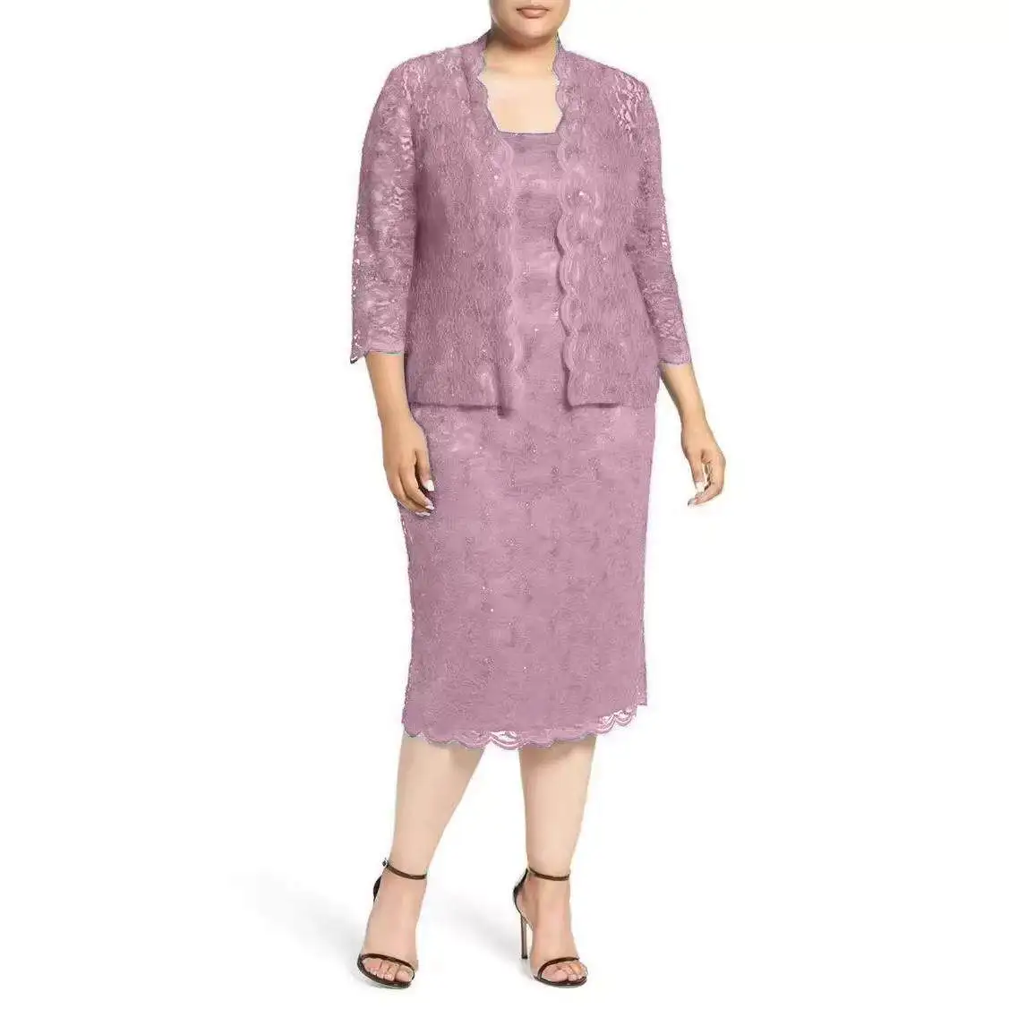 Elegant Lace Outfit Stylish Dress Set for Women Spring Season 2026 3/4 Sleeve Professional Skirt Suit Business Casual Wear
Elegant Lace Outfit Stylish Dress Set for Women Spring Season 2026 3/4 Sleeve Professional Skirt Suit Business Casual Wear