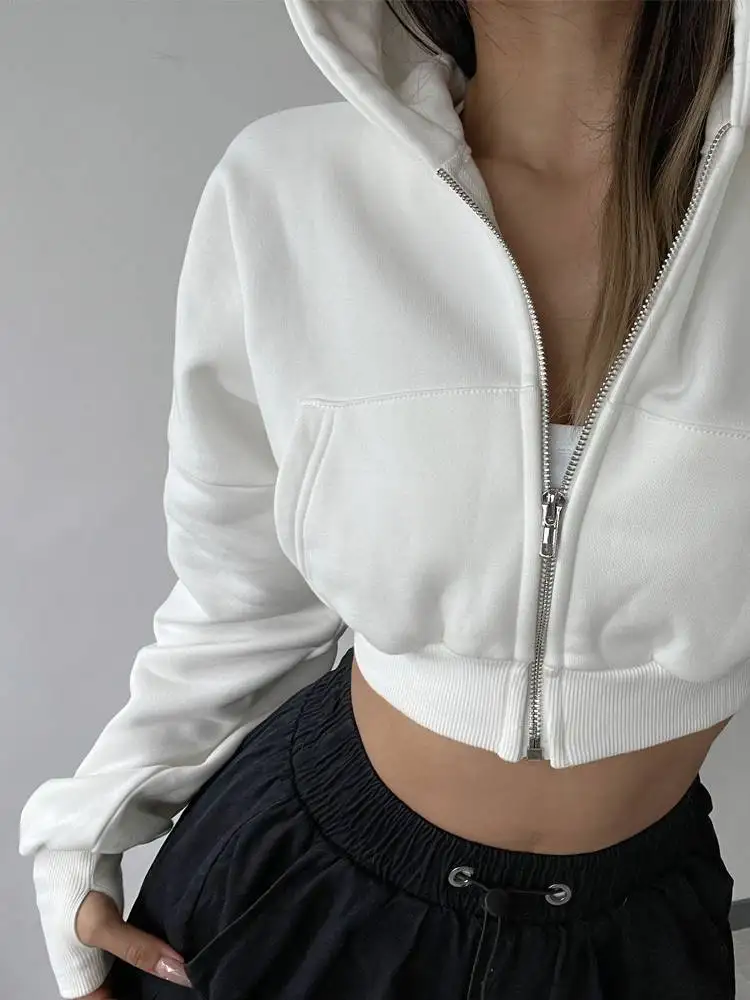 Thiened High Waist Fitn Hoodie Women's Street Sle ort Zipper Sports Jaet Spring Autumn Winter Slimming Outerwear
Thiened High Waist Fitn Hoodie Women's Street Sle ort Zipper Sports Jaet Spring Autumn Winter Slimming Outerwear