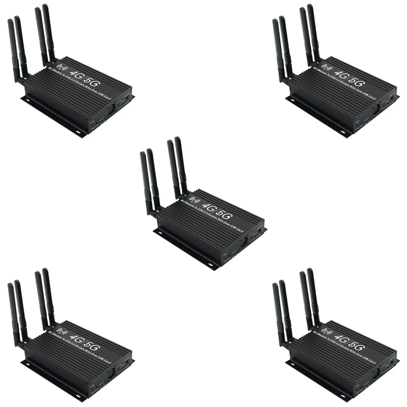 5X NGFF(M.2) 4G/5G Module To USB 3.0 Adapter With Cooler Fan/Dual SIM Card Slot And Auxiliary Power
5X NGFF(M.2) 4G/5G Module To USB 3.0 Adapter With Cooler Fan/Dual SIM Card Slot And Auxiliary Power
