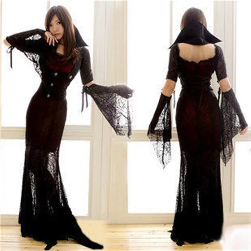 Halloween Stage Performance Costume Devil Witch Long Skirt Role-playing Outfit Women's Ghost Festival Magic
Halloween Stage Performance Costume Devil Witch Long Skirt Role-playing Outfit Women's Ghost Festival Magic