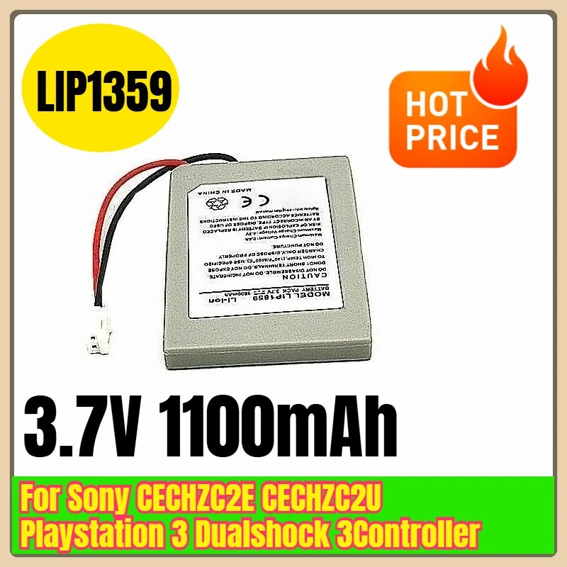 3.7V 1100mAh LIP1359 Replacement PS3 Controlle Battery for Sony CECHZC2E CECHZC2U Playstation 3 Dualshock 3Controller
3.7V 1100mAh LIP1359 Replacement PS3 Controlle Battery for Sony CECHZC2E CECHZC2U Playstation 3 Dualshock 3Controller