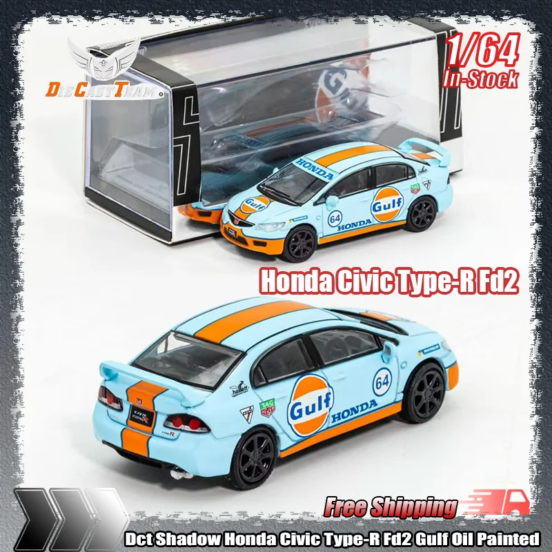 Новый Dct Shadow 1:64 Honda Civic Type-R Fd2 Gulf, окрашенный маслом, имитация сплава, миниатюрная литая модель автомобиля, индивидуальная коллекция игрушек
Новый Dct Shadow 1:64 Honda Civic Type-R Fd2 Gulf, окрашенный маслом, имитация сплава, миниатюрная литая модель автомобиля, индивидуальная коллекция игрушек