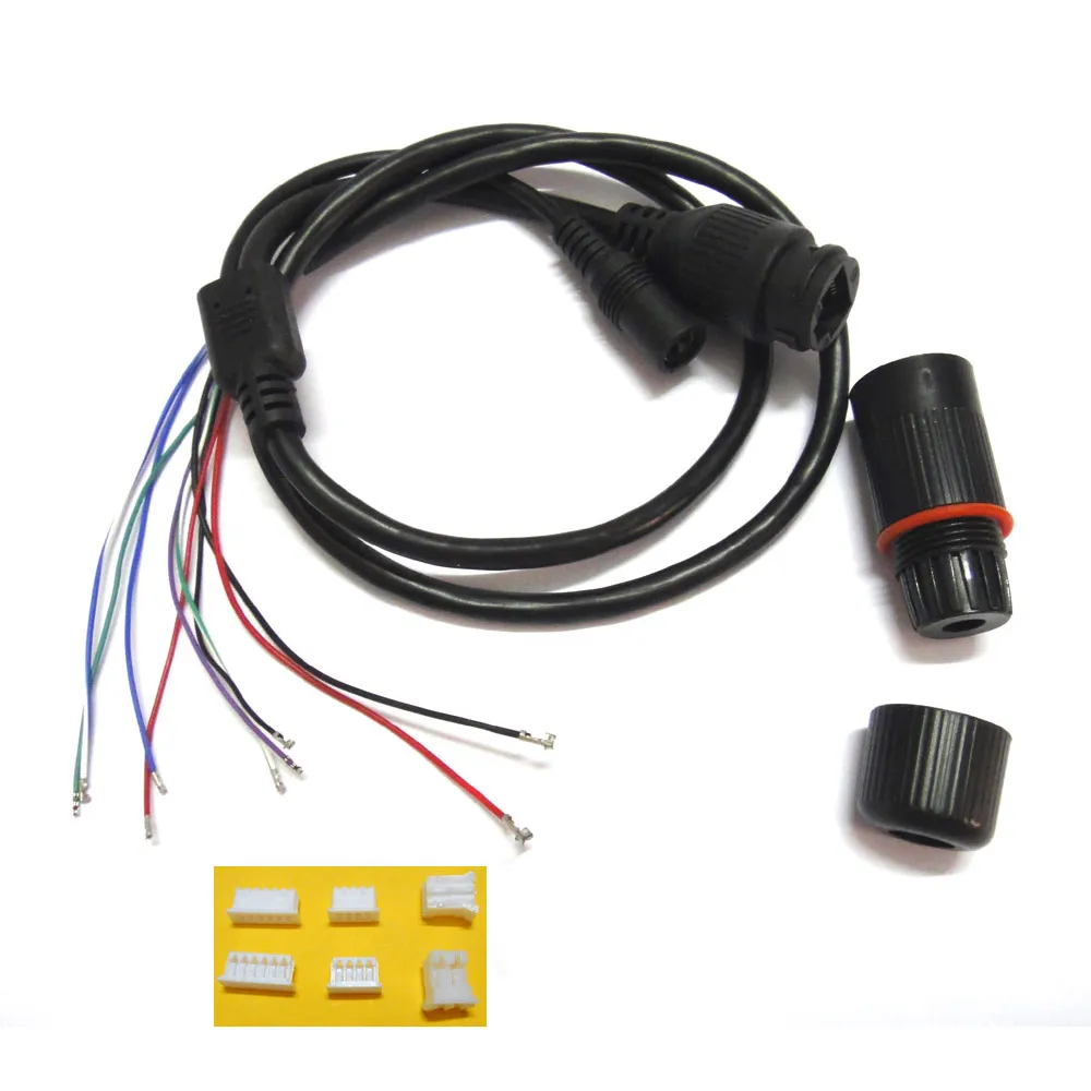 CCTV IP network Camera PCB Module video power cable, 60cm long,RJ45 female & DC male connectors with Terminals
CCTV IP network Camera PCB Module video power cable, 60cm long,RJ45 female & DC male connectors with Terminals