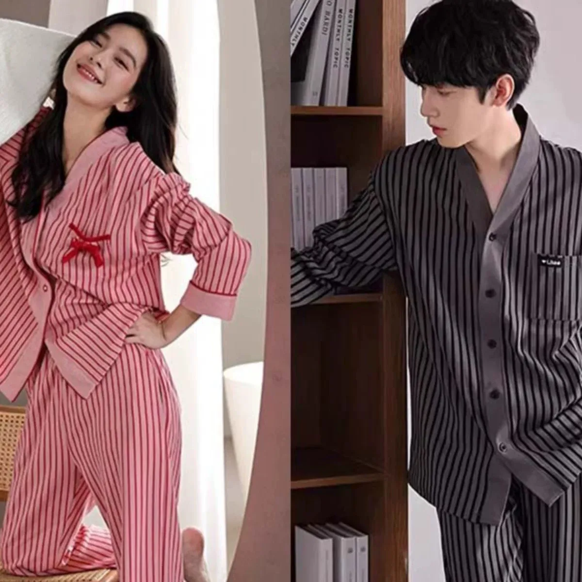 Pjs Setcouple's Pajama Setmen's and Women's Pajama Setspring and Autumn Pajamasfashionable Home Clothes, Pajamaskorean
Pjs Setcouple's Pajama Setmen's and Women's Pajama Setspring and Autumn Pajamasfashionable Home Clothes, Pajamaskorean