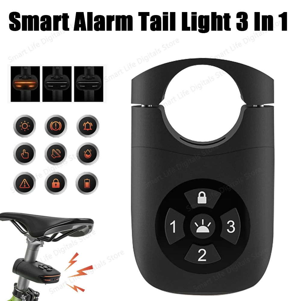 Night Cycling Tailing Outdoor Brake Rear Lamp 4 Mode Waterproof Smart Alarm Bicycle Tail/Brake Light 3 In 1 LED Warning Lights
Night Cycling Tailing Outdoor Brake Rear Lamp 4 Mode Waterproof Smart Alarm Bicycle Tail/Brake Light 3 In 1 LED Warning Lights