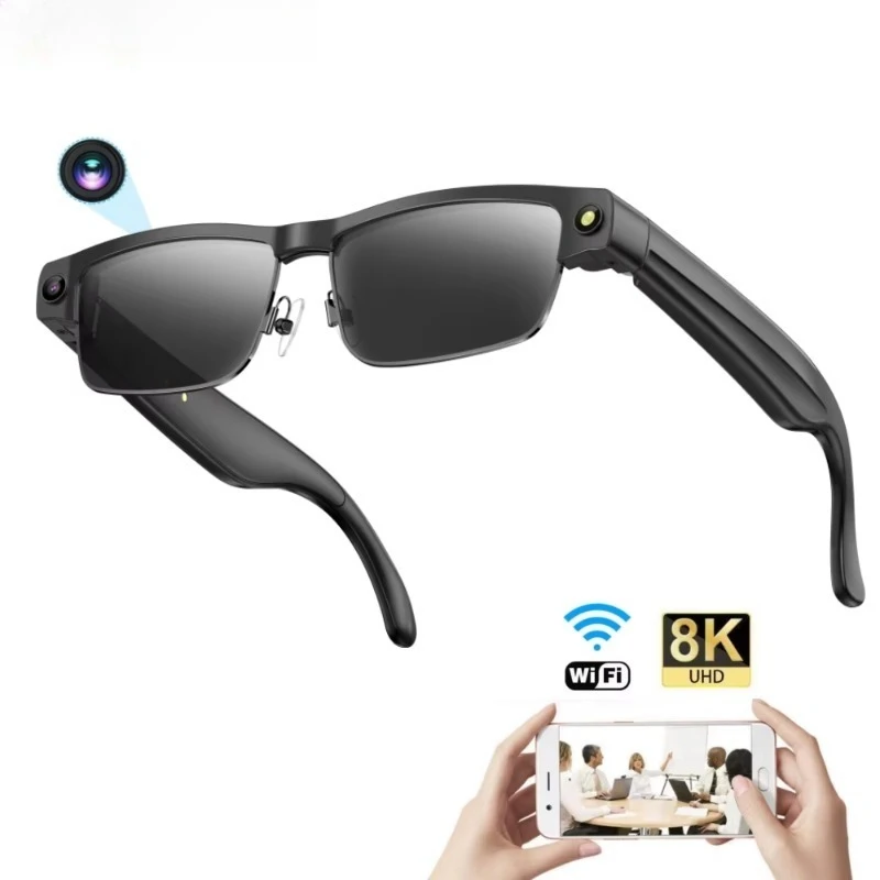 Smart Sunglass with Camera 8MP Pixel 4GB Memory Automatic Color-changing Lenses WiFi AI Translate ChatGPT Polaroid Glasses Men
Smart Sunglass with Camera 8MP Pixel 4GB Memory Automatic Color-changing Lenses WiFi AI Translate ChatGPT Polaroid Glasses Men