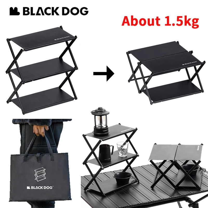 Naturehike BLACKDOG 3 Layer Storage Rack Multifunctional Folding Desktop Table Outdoor Picnic BBQ Camping Carbon Steel Desk
Naturehike BLACKDOG 3 Layer Storage Rack Multifunctional Folding Desktop Table Outdoor Picnic BBQ Camping Carbon Steel Desk