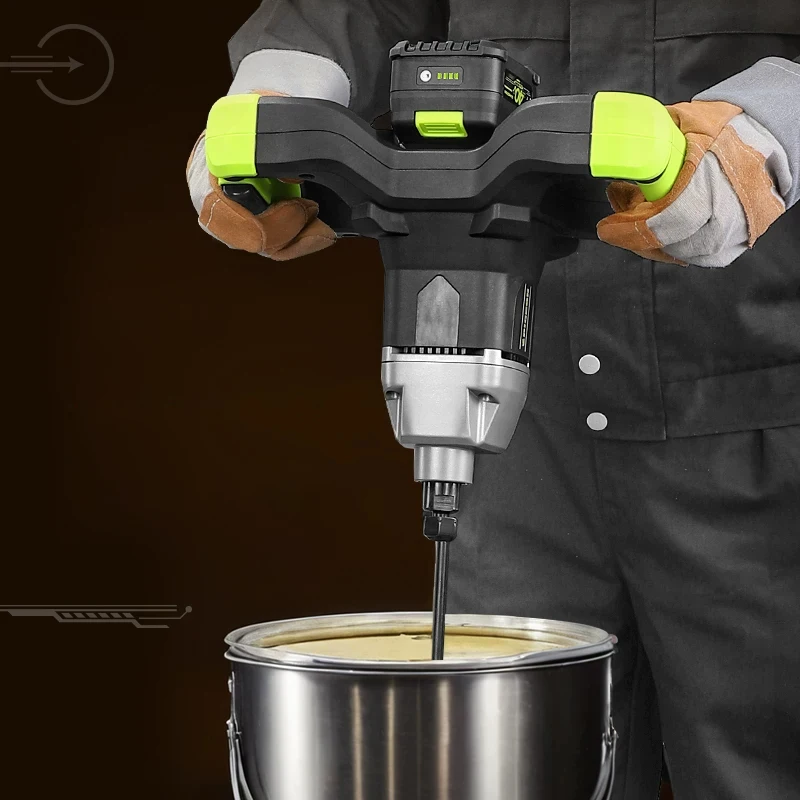 Lithium-ion Mixer Drill with Extension Pole, M14 Threaded Connection, for Mixing Putty, Cement, and Paint, with LED Light
Lithium-ion Mixer Drill with Extension Pole, M14 Threaded Connection, for Mixing Putty, Cement, and Paint, with LED Light