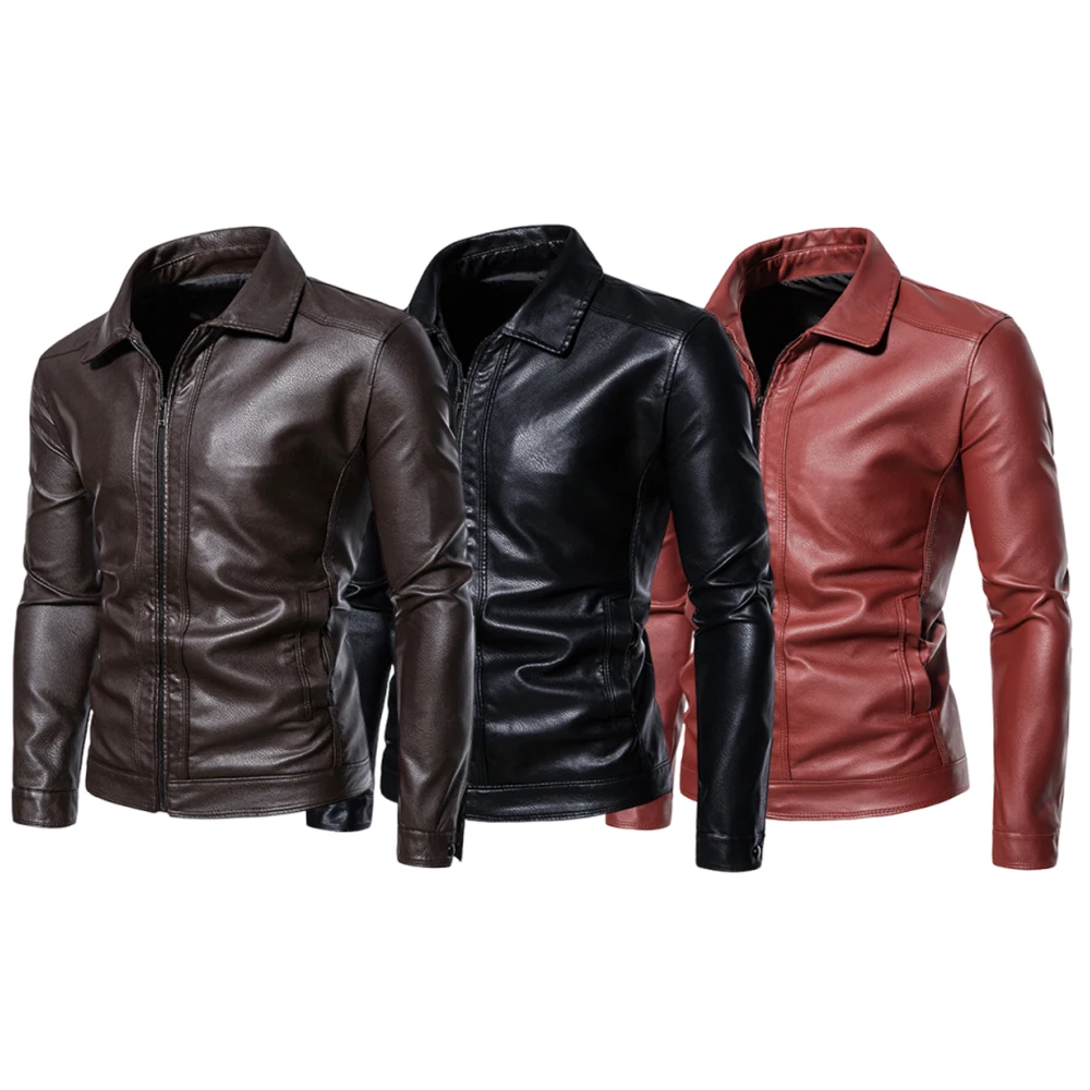 Корейские модные повседневные кожаные куртки для мужчин, мужские мотоциклетные куртки из искусственной кожи, высококачественные деловые кожаные куртки
Корейские модные повседневные кожаные куртки для мужчин, мужские мотоциклетные куртки из искусственной кожи, высококачественные деловые кожаные куртки