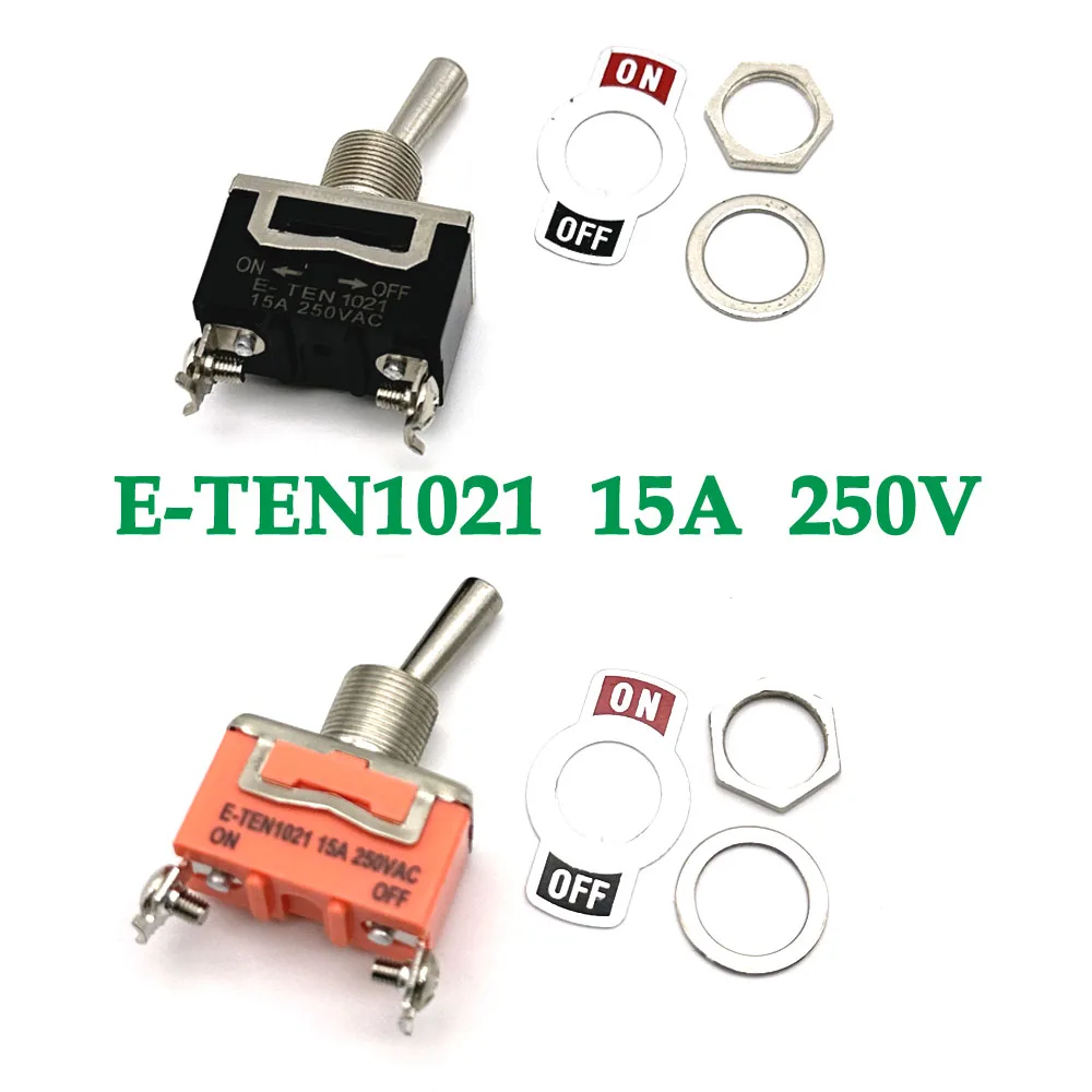 20Set E-TEN1021 15A 250V AC 2PIN ON-OFF 12mm Toggle Switch connector Rocker Switch Power
20Set E-TEN1021 15A 250V AC 2PIN ON-OFF 12mm Toggle Switch connector Rocker Switch Power